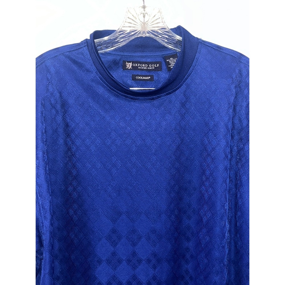 QUAIL HOLLOW Country‎ Club Men's XL Oxford Golf Mock Turtleneck Shirt Fast Ship!